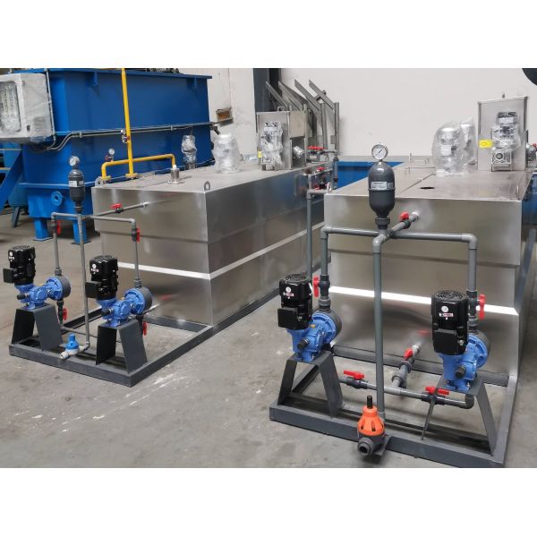 Industrial Diaphragm Dosing Pump , Automatic Dosing System For Wastewater Treatment