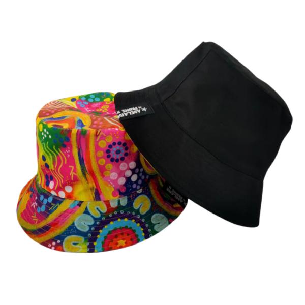 Promotional Polyester Reversible Bucket Hat Full Colour Printed
