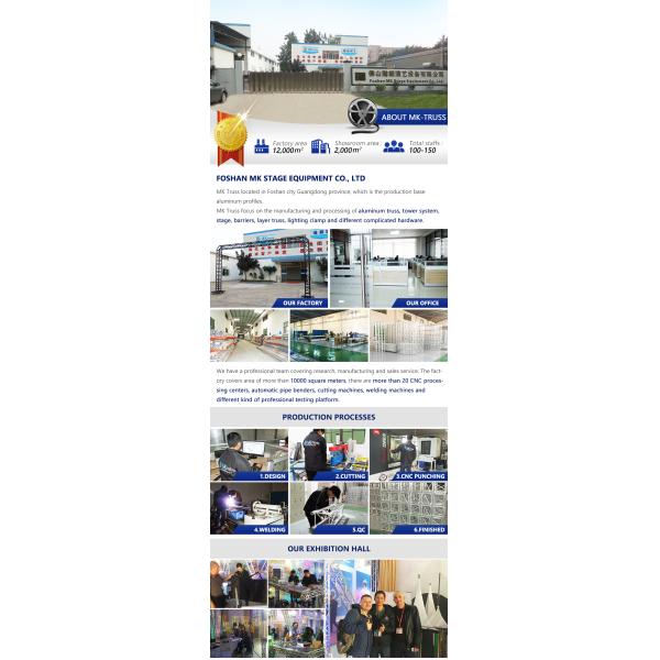 Алюминиевая сплав Сертификат Spigot Truss Клип и штифт для прямого круга арки лестницы