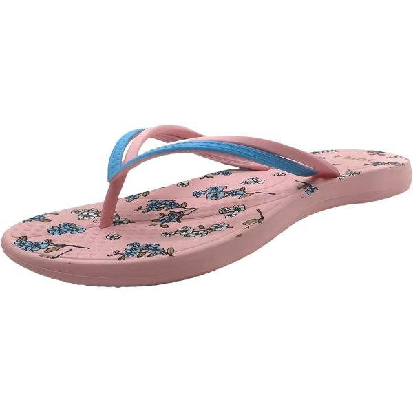 Double Uppers Femmes Sandals d'été Fitflop avec semelles imprimées en PVC injectées