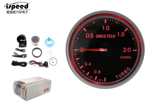 Single Pointer Turbo Boost Gauge 7 Color High Accuracy 60 Mm Size ISO 9001 Approved