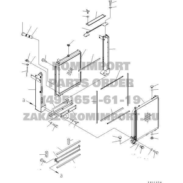 Excavator Spare Parts High Quality Water Radiator For Komatsu 20Y-03-31111