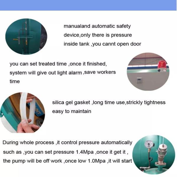 Термонагреватель Машины для обработки древесины автоклавом Химическая консервация