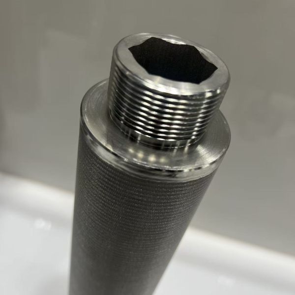 High Temperature Resistant Corrosion Resistant Stainless Steel Sintered Mesh Filter Cartridge with High Pressure Backwash