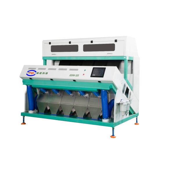 320 Chutes Peanuts 8t/H Multi Grain Color Sorter Machine LED Lamps