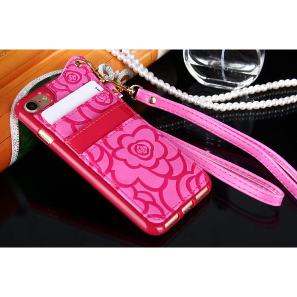Luxury Woman Handbag Messenger Bag Style Flip PU Leathe Card Slot Phoner Case For iPhone 8 Plus