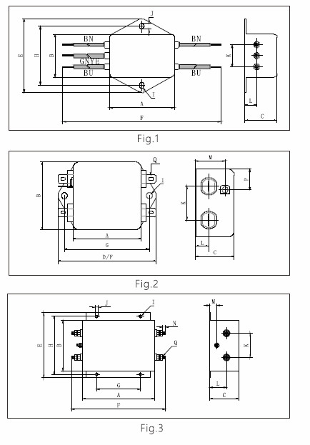VIIP EMI фильтр постоянного тока для переключения источника питания 0 ~ 250VDC RFI (LC RC сети)