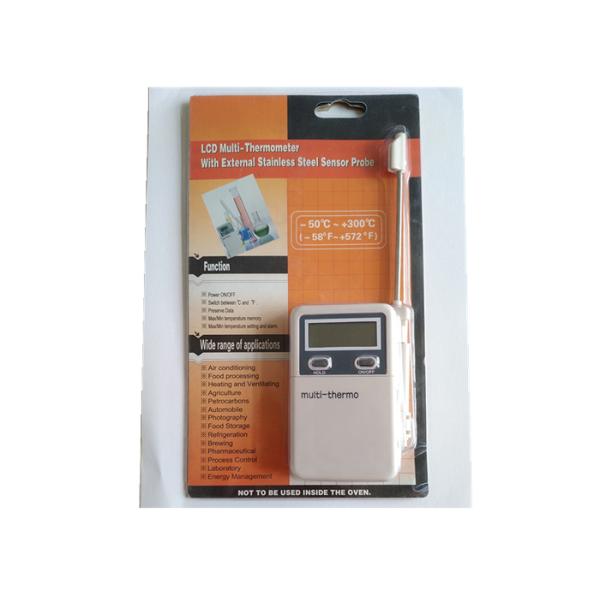 BBQ Grilling Oven Digital Cooking Food Thermometer Instant Read White / Black Color