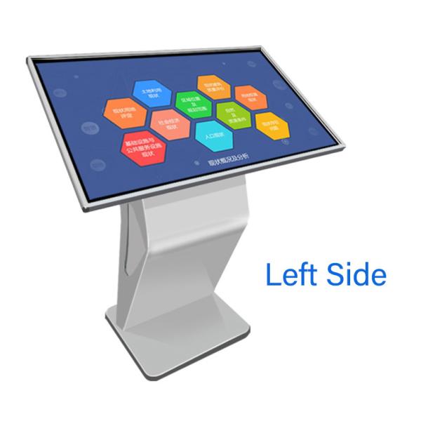 Floor Standing Indoor Interactive LCD Touch Screen High Definition Intelligent Digital Signage Kiosk
