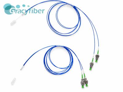 24CH PMFA, 0°, 127P, PM1550 (Corning) fiber, FC-APC connector, including head 100±10cm, 0.9mm blue loose sleeve, V-groove size: 12*5.7*1.5mm, cover plate size: 4.7*5.7*0.5mm, IL