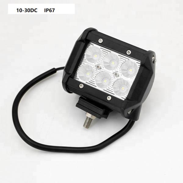 12V 24V Off Road 4x4 Mini 18W LED Light Bar For Cars / 4.5 Inch LED Work Light