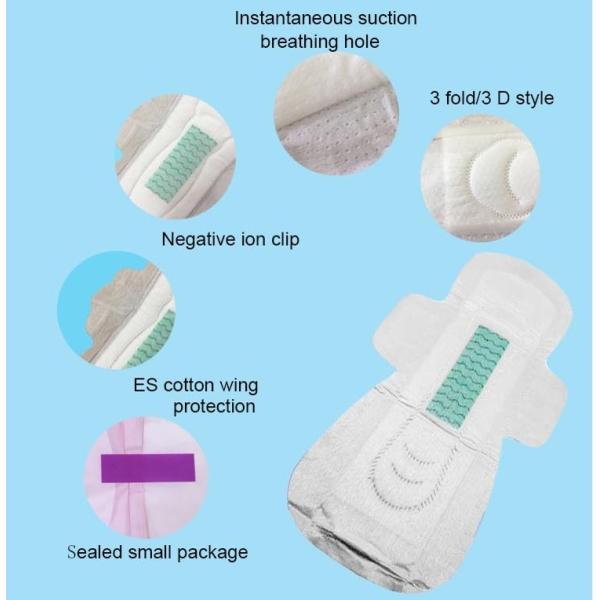 Leak Guard 245mm Menstrual Period Anion Chip Sanitary Pad