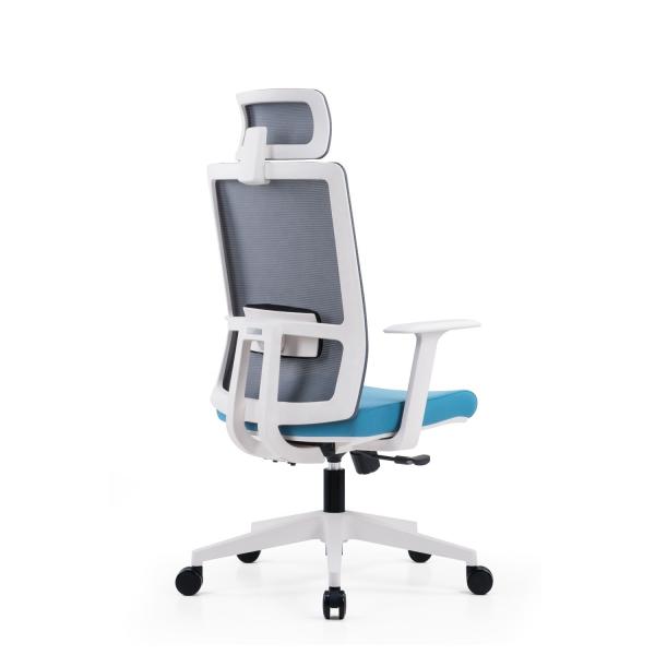 High Office Chair Mesh Swivel Executive Office Chairs for Manager Metal Type Iron