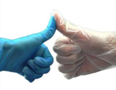 Wear Resistant Disposable Vinyl Exam Gloves White Ambidextrous Type