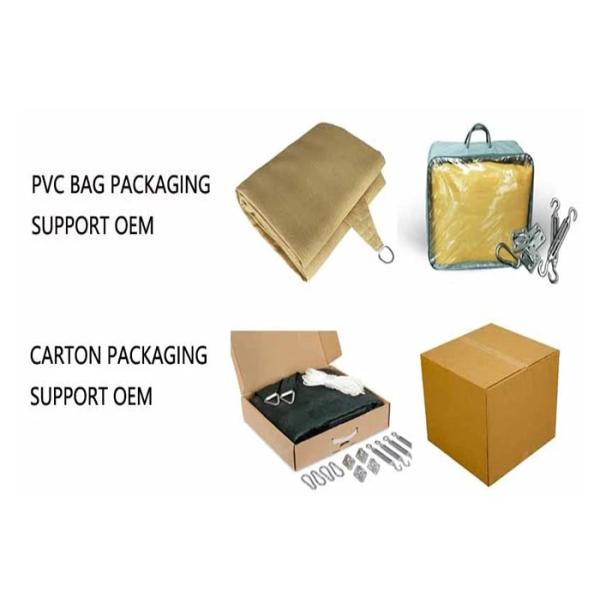 Foldable Sail Knitted Garden Wind Screen Uv Blocking Outdoor Shades