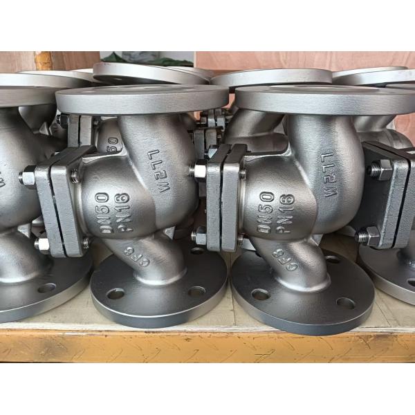 Non Slam Stainless Steel Lift Type Check Valve DN50 PN16 Flange Connection