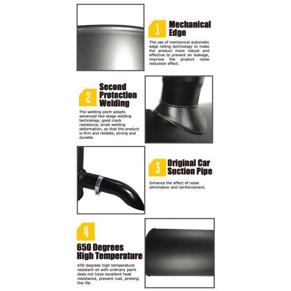 ZX120 ZX200 ZX200-3 EX300-2 EX300-3 Excavator Muffler for Construction Machinery Parts