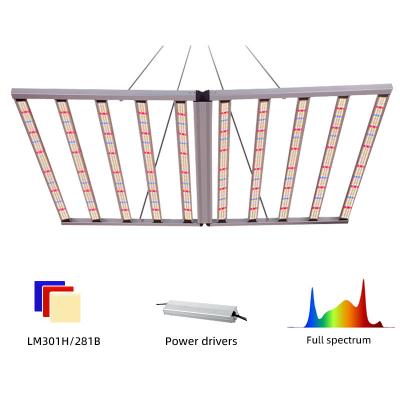 Dimmable Foldable LED Grow Light Full Spectrum 1000w 10 Bar LED Grow Light