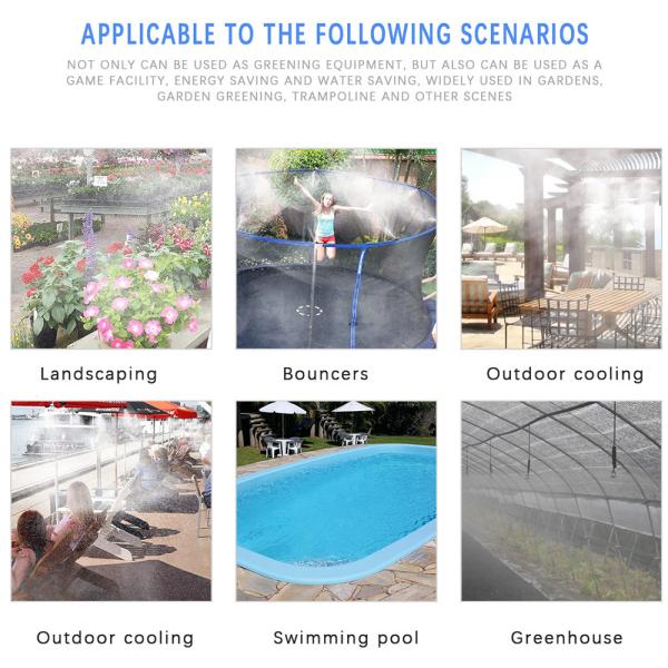 5 - 30 Meters Water Spray Misting Cooling Kit Garden Watering Irrigation System Set