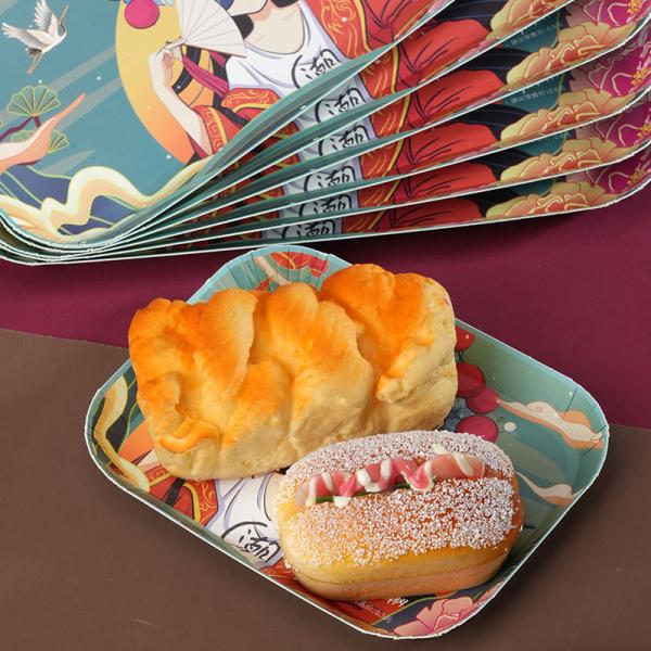 Industrial Biodegradable White Plates Eco-Friendly Round Paper Plates for Party Barbecue