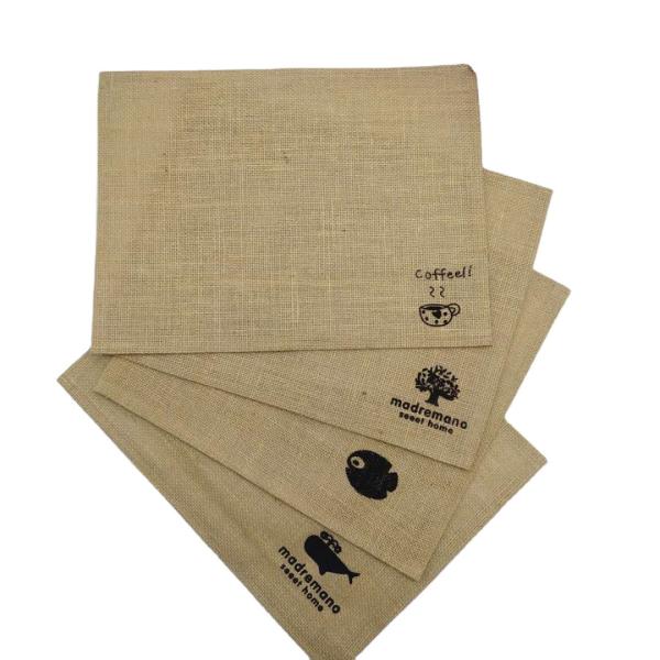 ODM Kitchen Tools And Utensils Waterproof Reusable Coffee Tea Burlap Jute Tea Towel