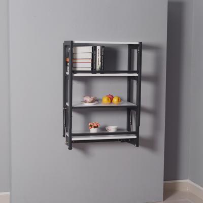 4 mesa de jantar branca da dobradura da parede da placa do MDF do pé 18KG da série 75cm