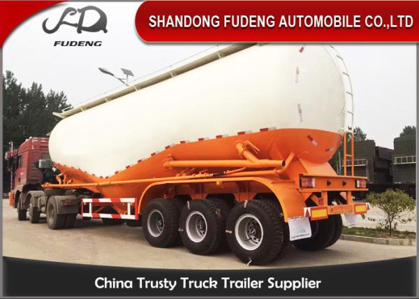 Carbon Steel V shape Bulk cement tanker trailers 3 axles silo cement carrier trailers