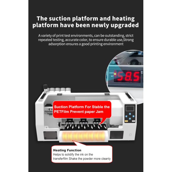 New Arrival t Shirts Textile Digital PET Film Printing Machine DTF Printer With Powder Shaking Machine