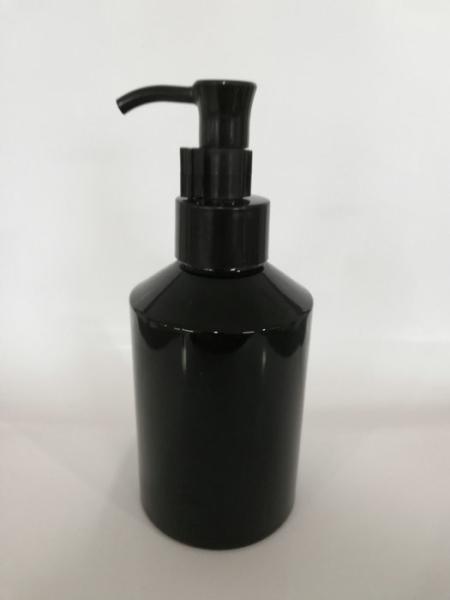 Durable Airless Black Cosmetic Packaging / Empty Makeup Bottles With Pump