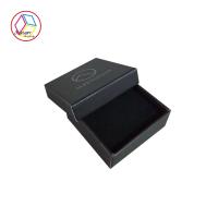 Folha de prata Matte Varnish Black Jewelry Box com EVA Insert
