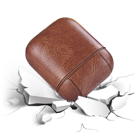 Shockproof Drop Proof Anti-Lost Carabiner Pu Leather Earphone Protective Bag Cover For Apple Airpod Case