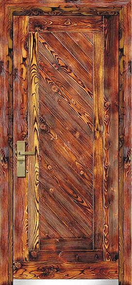 steel wood security armored door