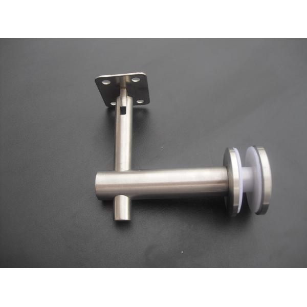 Handrail bracket RS322 glass to rail, material stainless steel 304,201, finishing satin, mirror
