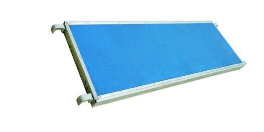 Mobile aluminum scaffolding h frame with fiberglass plank , PVC wheels 34.7kg