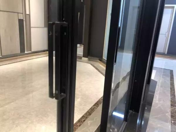 Modern Tempered Glass Doors , Waterproof Sliding Aluminium Frame Doors