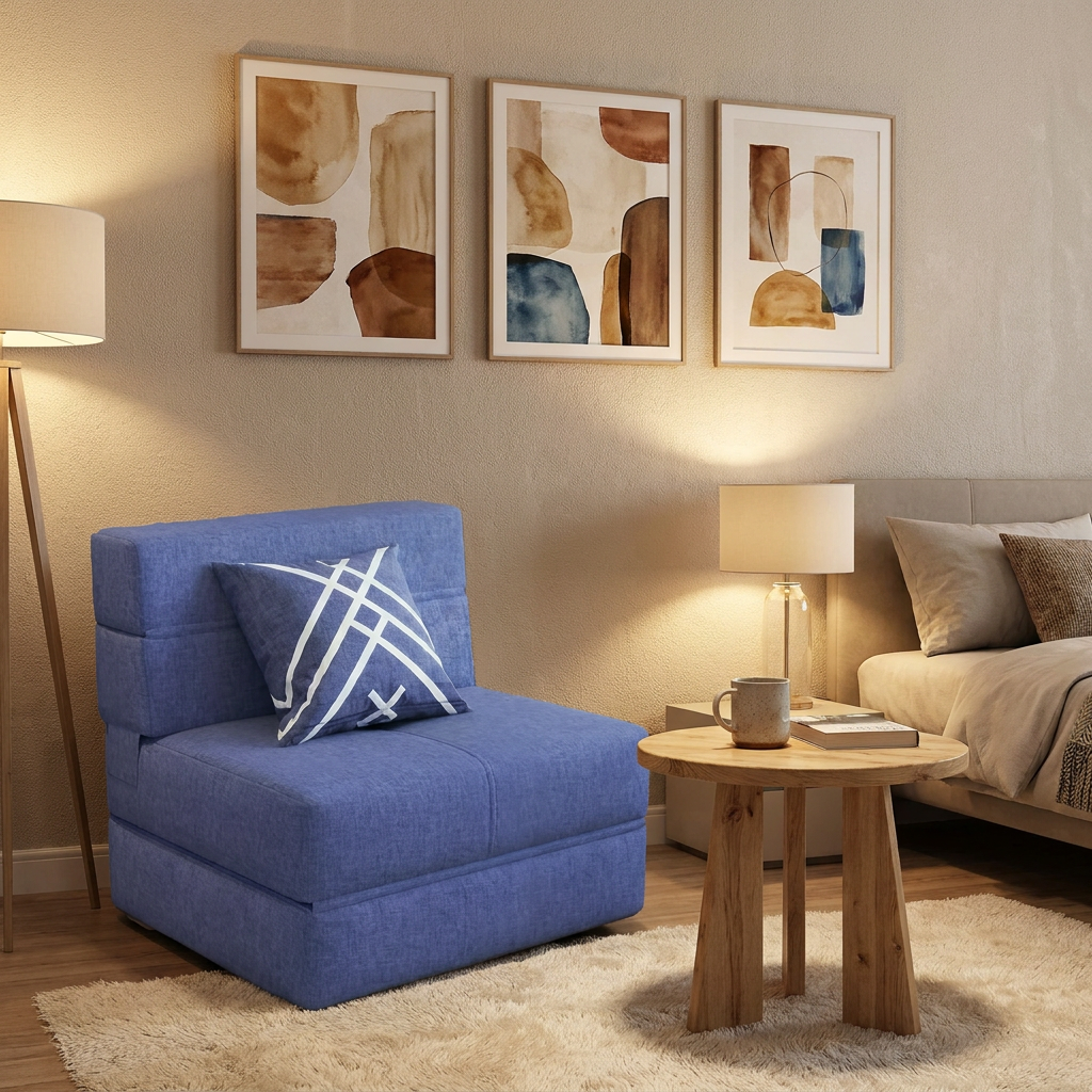 Modern Home One Seat Foldable Lazy Sofa Bed Design Sofa Bed Vacuum Packed Compressed Sofa for Salon Living Room Hotel Apartment
