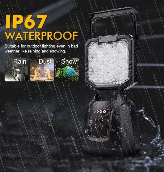 27W Portable Magnetic Work Light High Brightness Magnetic Rechargeable Light OEM