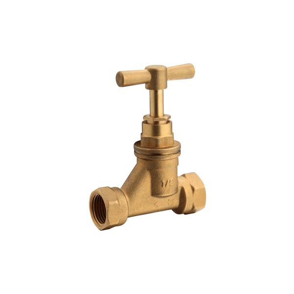 Y-Pattern Brass Stop Valve 1/2