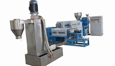 LDPE  300kg/H Recycling Plastic Granulator Machine  Double Stage