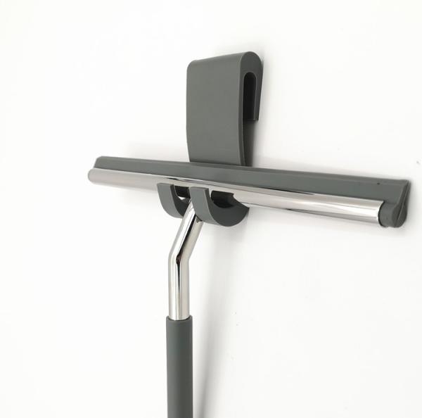 Bathroom Kitchen Car Squeegee Glass Cleaner With Silicone Hook 10 Inch
