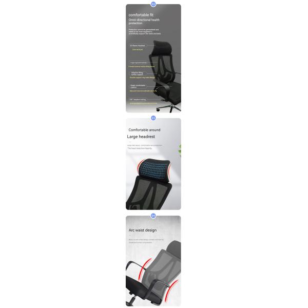 Office Furniture Modern Workplace Chairs No Handrail Optional Rolling and Fixed Furniture