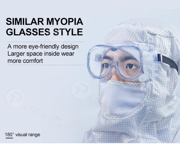 Anti Virus Wear Safety Goggles Clear Anti Fog And Scratch Safety Glasses
