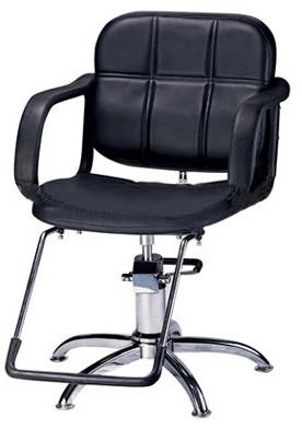 Traditional Salon Hair Styling Chairs 5 Stars Base With PU Armrest , Black Color