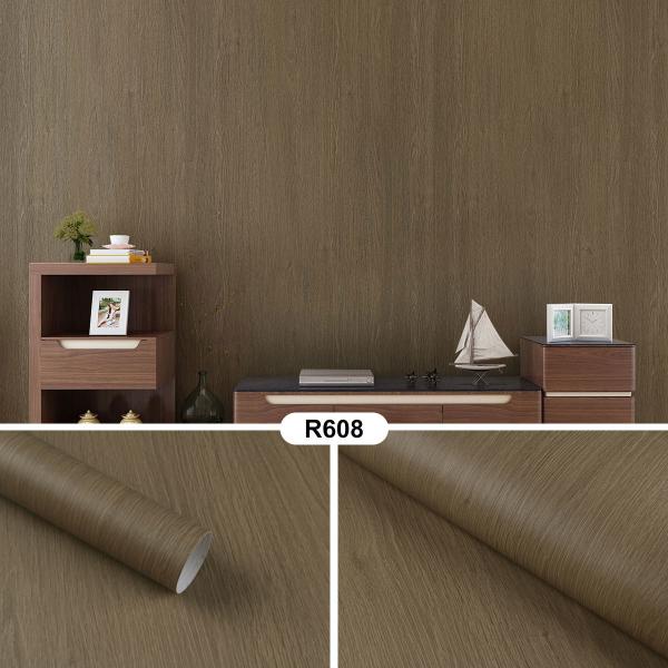 Adhesive Paper & Film Plastic Film Wall Stickers Wood Grain Wallpaper Home Interior Designs