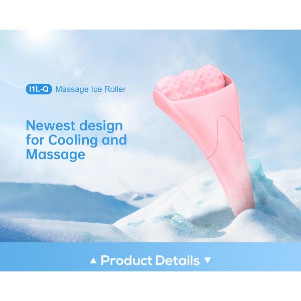 Skin Rejuvenation Black Ice Roller for Cooling Wrinkles and Dark Circles Facial Tool
