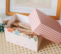 En gros en carton blanc sur mesure, dessert de cuisson créatif, gâteau, boîte en papier, boîte de couleur
