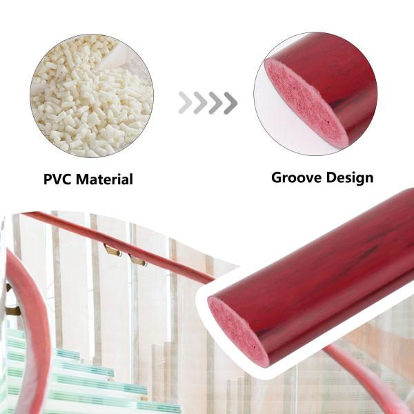 Latest Color Series PVC Handrail for Stair Railings/Handrails Indoor Color Selection