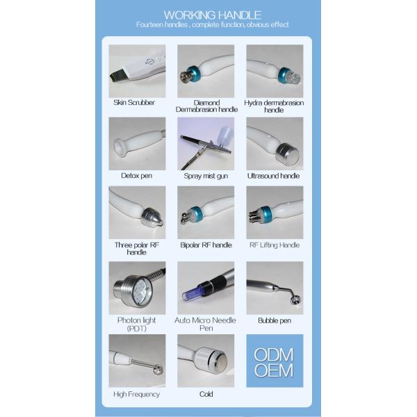Professional Spa 14in1 Korean Hydra Dermabrasion Facial Machine Hydro H2o2 Bubble Microdermabrasion Facial Machine