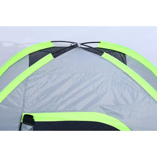 Portable PU1000mm 2 Room 2 Person Outdoor Tent For Camping