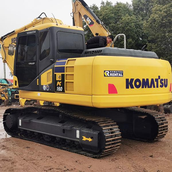 16.5ton Hydraulic Secondhand Digger Used Komatsu Pc160-7 Second Hand Excavator Machine